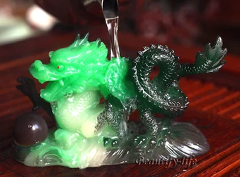 Cadou uimitor, Allochroic Mascota, Dragonul Verde, Fengshui, cele mai Bune Cadouri, cadou,arte și Meșteșuguri,Ornament va schimba culoarea,S1167A,