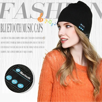Cald Pălărie de Moda Capac Wireless Căști Bluetooth Smart Cască căști Difuzor Mic de Iarnă Sport în aer liber de Muzică Stereo Pălărie