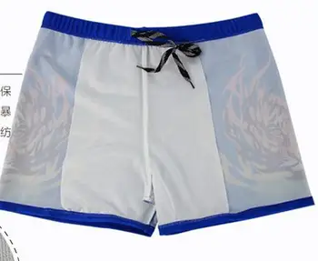 Cald în Stil Bărbați Boxer costume de baie trunchiuri de Nylon Stretch Creșterea Slab ' sunga pantaloni scurți de Înaltă talie tigru Imprimat bord pantaloni scurți