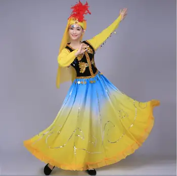 Calitate perfectă Xinjiang spectacol de dans servicii de Femeie Uygur dans haine de Stil 11