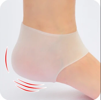 Calma durerea de călcâi elastice de silicon toc protector mat pentru prevenirea toc crack toc acoperi șosete ca antiuzura picior despicat perna