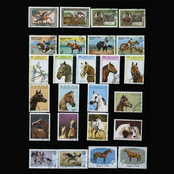 Calul , 250 buc/lot, Din Lumea Largă Neutilizate Cu Post Mark Timbre Poștale Pentru Colectarea Timbre postaux