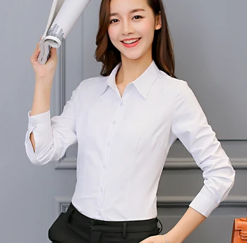 Camasa alba Femei Îmbrăcăminte Bluza cu Maneci Lungi Tricou coreean mătase Cămașă Casual roz de Moda de Top de îmbrăcăminte de sex feminin