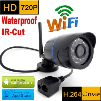 Camera ip 720p wifi wateproof HD rezistent la intemperii sistemul de securitate cctv cu infrarosu de supraveghere video mini wireless de acasă de la distanță