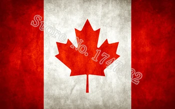 Canada Antic face vechiul Steag Retro Steag 3X5FT 150X90CM Custome Banner alama metal de găuri