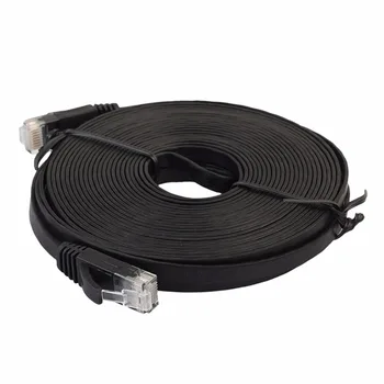 CAT6 Ultra-subțire Plat Rețea Ethernet LAN Cablu pentru Calculator, Router, Laptop, Patch Duce RJ45 Rețea LAN Cabluri de 7,6 m/8m/10m/15m