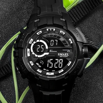 Ceas de Bărbați Impermeabil Șoc Rezista SMAEL Bărbați Ceasuri Relogio Masculino Automată Sport Ceasuri de Alarmă 1610 Digital Ceas Barbati Sport