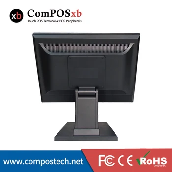 Cel mai bun Vânzător de 15 Inch 12V Monitor LCD/Monitor Touch Screen Pentru POS Display Pliabil Cu Suport