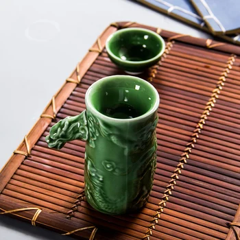 Celadon Filtru De Ceai Din China Kung Fu Teaset Accesorii De Ceai Filtru Serviciu De Ceai Rafinat De Ceai Farfurie Ceașcă De Seturi De Portelan D016