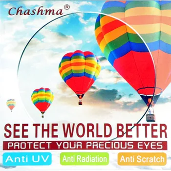 Chashma Brand 1.74 Lentile cu Indice Mare Asferice, Lentile Ultra-Subțire Anti Sticlă Reflectorizantă Personaliza 1.74 Lentile pentru Ochi