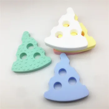 Chenkai 5PCS BPA Gratuit DIY Silicon Brânză Teether Alimente pentru Copii Suzeta Senzoriale Pandantiv Jucărie Accesorii de Calitate Alimentară culoare Pastel
