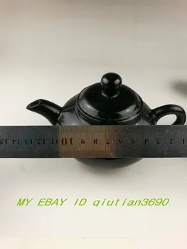 China Naturale jades Mână-sculptate cupa Statui China jad sculptat în jad ceainic ceainic patru cesti de ceai Kung Fu