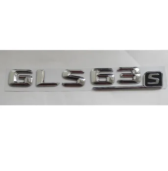 Chrome ABS GLS63s Plastic Portbagaj Spate Scrisori Insigna Emblema Embleme Decal Autocolant pentru Mercedes Benz GLS Clasa GLS63 S AMG