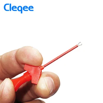 Cleqee P5003 10buc mini grabber SMD IC test clip cârlig jumper sonda Logica Analizor de Testare Accesorii