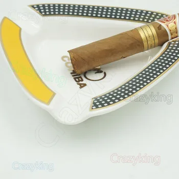 Cohiba Noi Mici Miliarde de forma Ceramice 3 Slot Cigarett Trabuc Scrumiera