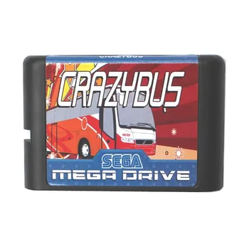 Crazy Bus de 16 biți MD Carte de Joc Pentru Sega Mega Drive Pentru Genesis
