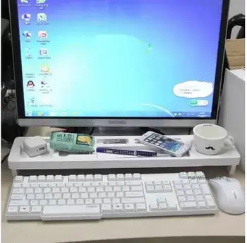 Creative Birou Organizatorii Cutie Simplu calculator de birou desktop keyboard depozitare Moloz Cutie de depozitare Raft Alb Raft de depozitare