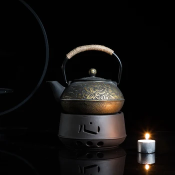 Creative Ceramice De Epocă Ceainic Aragaz Grădină Lumânare Încălzire Ceai, Cafea, Lapte Pernă De Bază Birou Ceai Kung Fu Set Accesorii Cadou