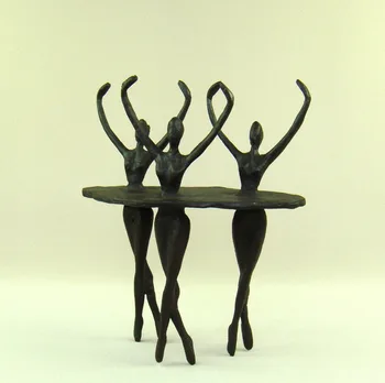 Creative Metal Fata de Balet Figurine Abstracte Fonta Înot Sincron Statuie Decor Cadou și Ambarcațiunile de Ornament Mobilier