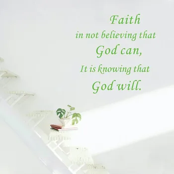 Credința este cunoașterea că dumnezeu va de perete de vinil citat autocolante, Credință.. Doamne.. citat de Perete Decal Art Decor Sticker Mural q0002