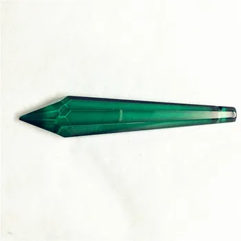 Cristal K9 Calitate de Cristal Sloi de gheață Prisme Zircon Verde 10pc Pandantive Candelabru U-drop Accesorii 38mm/60mm/80mm