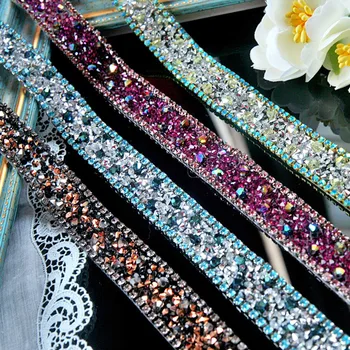 Cristal Stras Margele dantelă asieta Diy meșteșug îmbrăcăminte, accesorii decorative de fier pe dantelă tunderea motiv de patch-uri pentru haine