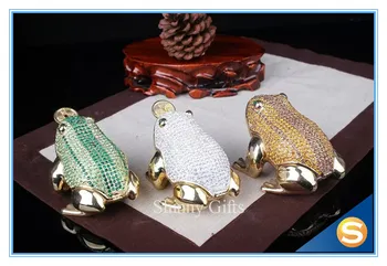 Cu Feng Shui Broasca Râioasă Trinket Box Cutie de Bijuterii cu Incrustate cu Cristale, Cutie Figurina Broasca Statuie Figurina metal Craft