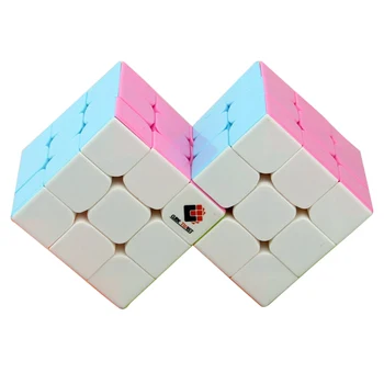 Cub poftă de mâncare Dublu 3x3 Siamezi Cub Magic Speed Puzzle Cub de Jucărie Colorat