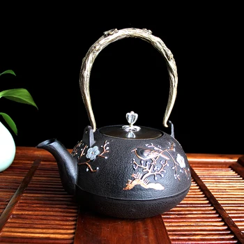 Cupru capac fonta ceainic, Fără Acoperire Japoneză Ceai Kung Fu Set Handmade Japonia de Sud Fierbător Oala Cu Filtru