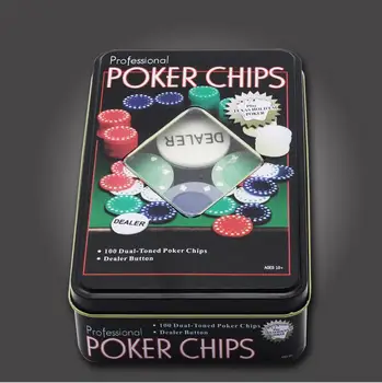 Cutie 100 Baccarat chips-uri de Negociere Chips-uri de Poker Set-Blackjack Cu Cadouri