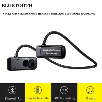 Daono F5 Mini Bluetooth 4.1 Cască Sport Căști fără Fir Muzică Căști Stereo+Slot pentru Micro SD Card+Radio FM+MP3 Player