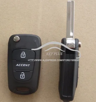 De BRAND NOU de Înlocuire Flip Pliere Cheie Shell pentru Hyundai Accent de la Distanță Caz-Cheie Telecomanda 3 butoane briceag