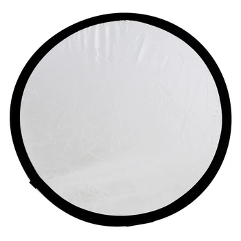 De Brand Nou gratuit sac 2-în-1 Lumina Mulit Pliabil alb și Argintiu Fotografie Reflector 60cm accesorii Foto pentru flash de lumină