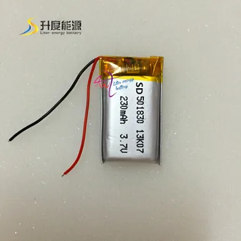 De dimensiuni mici 3.7 v 230mah acumulator/ baterie li-polimer baterie SD 501830