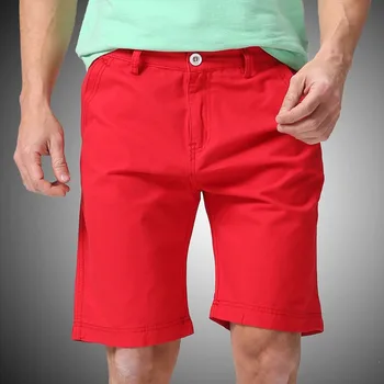 De Vară Din 2016 Bărbați Pantaloni Scurți Culoare Solidă De Moda New Sosire Plus Dimensiune 30-40 De Genunchi Lungime Bază Bermuda Masculina E1433