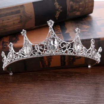 De VIATA a CRESCUT 2017 Mireasa Frizură de Lux Coroana Mireasa Printesa Coroana Accesorii de Nunta Coroana Ornamente de Păr