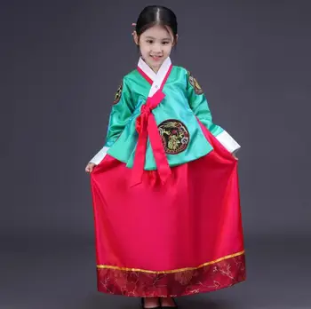 De Vânzare la cald Hanbok fata 2017 Noi, Copii de Moda rochie de rochie tradițională coreeană