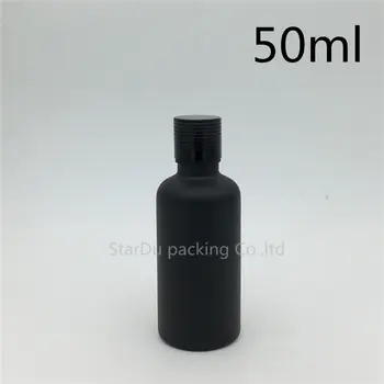 De înaltă calitate 10 ml 15 ml 20 ml 30 ml 50 ml 100 ml Negru Mat Flacon de Sticlă cu capac de aluminiu dop de sticla de Parfum