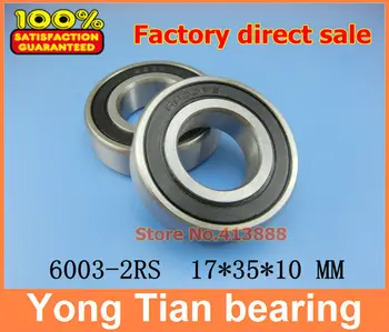 De înaltă calitate, deep groove ball bearing 10buc/lot transport gratuit calitate 6003 2RS 6003-2RS 6003RS 6003RZ 6003LLU 17*35*10 mm