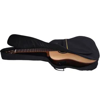 De înaltă calitate negru vioara chitara sac de caz pentru 40/41 inch chitara 600 d material impermeabil chitara geantă de Umăr Buzunare
