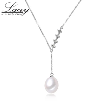 Design unic, natural de apă dulce pearl colier pandantiv,argint 925 mare alb perla pandantiv bijuterii cadouri de nunta