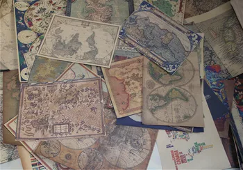 Dimensiune mare Retro vintage de navigare navigatie harta lumii poster hârtie Kraft pictura de perete de arta ambarcațiunile autocolant 104x74cm HD028
