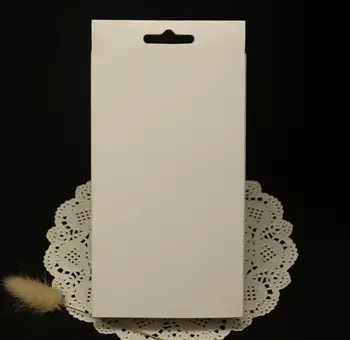 Dimensiuni:17.5*10.5*2.5 cm,Mare și albă de hârtie kraft cutie de vânzare cu amănuntul caz de telefon cutie de hârtie software-ul telefonului mobil cutie , telefon caz ambalare cutie