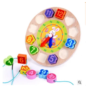 Din Lemn Matematica Jucarii Montessori Material Ceas Digital Șirag De Mărgele De Jucării Educative Pentru Copii De Ajutor În Predare Învățare Montessori Jucărie Pentru Copii