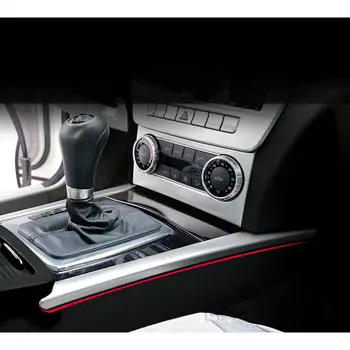 Din Oțel inoxidabil Auto Gear Shift Panel+cana de Apa Suport Panou Capac Decorativ Ornamental Pentru Mercedes Benz C class W204 C180 2008-