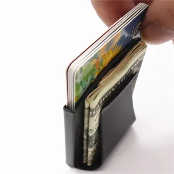 Din Oțel Inoxidabil Subțire Bani Clip Portofel Card De Credit De Afaceri De Card De Credit Card Clemă Portofelul Cu Bani