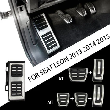 Din Oțel inoxidabil Transmisie Manuală MT Pedala Includ Suport pentru picioare Gaze de Ambreiaj Pedala de Frână Pentru SEAT LEON MK3 2013