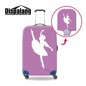 Dispalang drăguț balet dans fata de imprimare anti-praf bagaje de călătorie de acoperire rezistent la apa valiza de călătorie acoperă pentru 18-30 inch caz