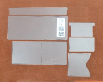 DIY pliat portofel din piele pvc model din piele ambarcațiuni de cusut model