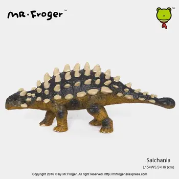 Domnul Froger Saichania Model de Jucărie Dinozaur Jurassic drăguț grădină zoologică din plastic soldat Jucarii Clasice Pentru Copii Modele Animale în stoc